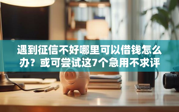 遇到征信不好哪里可以借钱怎么办？或可尝试这7个急用不求评分快借无忧的口子