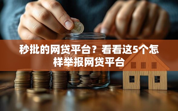 秒批的网贷平台？看看这5个怎样举报网贷平台