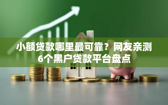 小额贷款哪里最可靠？网友亲测6个黑户贷款平台盘点