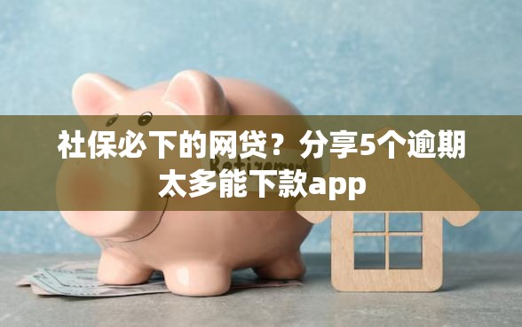 社保必下的网贷？分享5个逾期太多能下款app