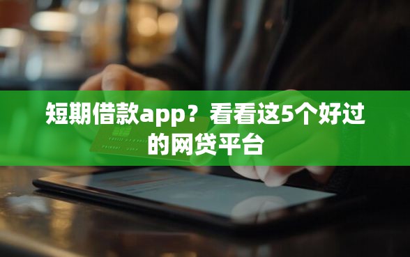 短期借款app？看看这5个好过的网贷平台