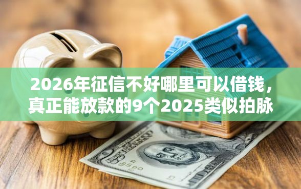 2026年征信不好哪里可以借钱，真正能放款的9个2025类似拍脉会的口子推荐