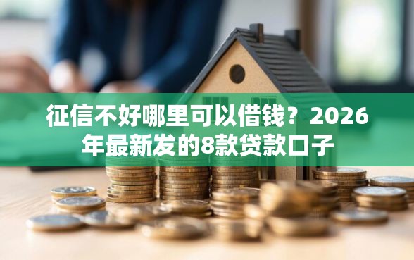 征信不好哪里可以借钱？2026年最新发的8款贷款口子