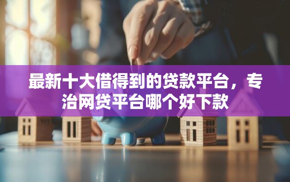 最新十大借得到的贷款平台，专治网贷平台哪个好下款