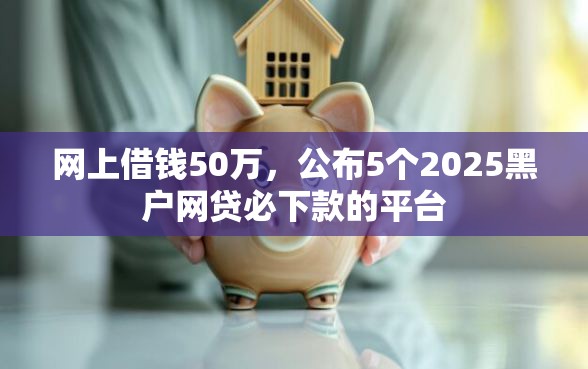 网上借钱50万，公布5个2025黑户网贷必下款的平台