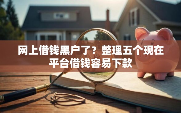 网上借钱黑户了？整理五个现在平台借钱容易下款