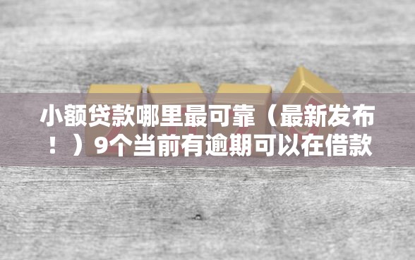 小额贷款哪里最可靠（最新发布！）9个当前有逾期可以在借款平台借钱