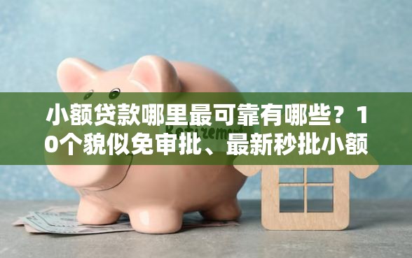 小额贷款哪里最可靠有哪些？10个貌似免审批、最新秒批小额贷款平台合集