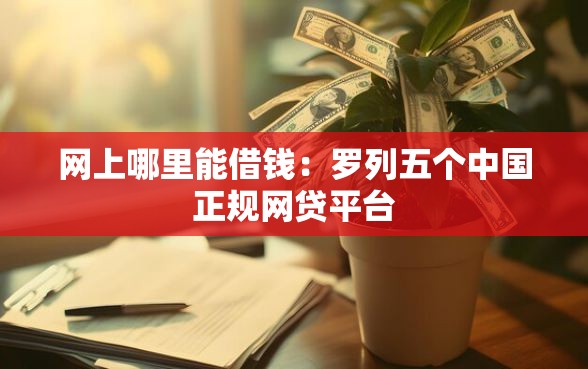网上哪里能借钱：罗列五个中国正规网贷平台