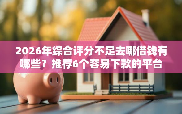 2026年综合评分不足去哪借钱有哪些？推荐6个容易下款的平台