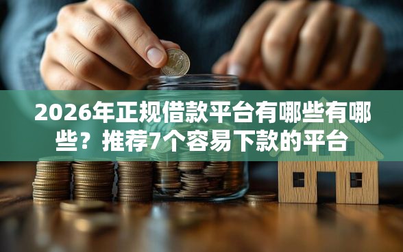 2026年正规借款平台有哪些有哪些？推荐7个容易下款的平台