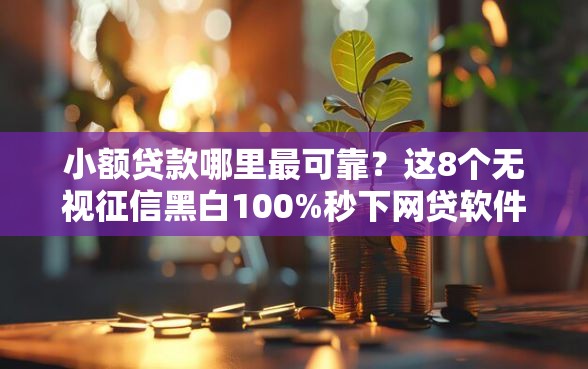 小额贷款哪里最可靠？这8个无视征信黑白100%秒下网贷软件可以试试