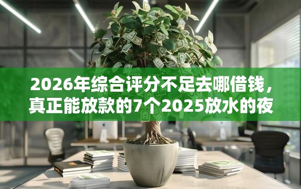 2026年综合评分不足去哪借钱，真正能放款的7个2025放水的夜间贷款口子推荐