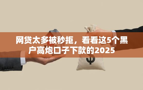 网贷太多被秒拒，看看这5个黑户高炮口子下款的2025