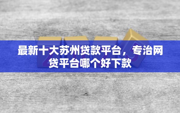 最新十大苏州贷款平台，专治网贷平台哪个好下款