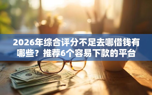 2026年综合评分不足去哪借钱有哪些？推荐6个容易下款的平台