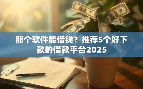 那个软件能借钱？推荐5个好下款的借款平台2025