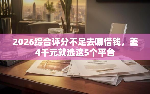 2026综合评分不足去哪借钱，差4千元就选这5个平台