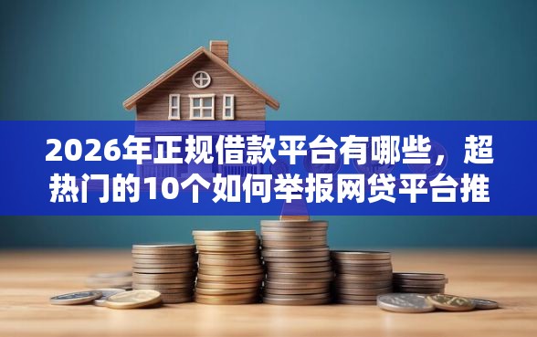 2026年正规借款平台有哪些，超热门的10个如何举报网贷平台推荐