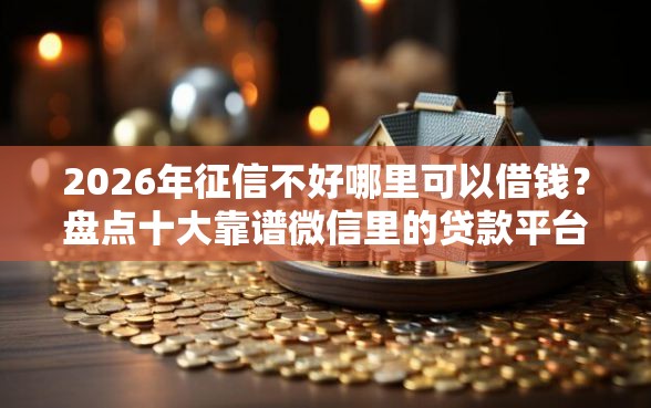 2026年征信不好哪里可以借钱？盘点十大靠谱微信里的贷款平台