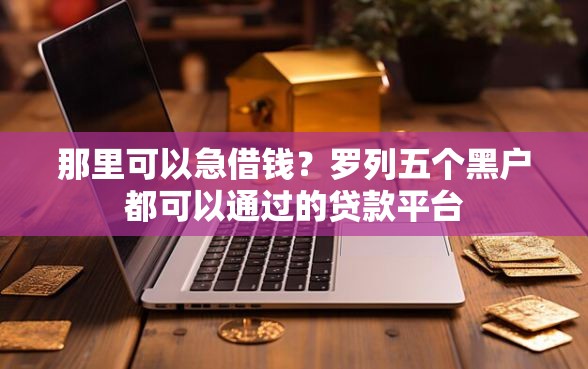 那里可以急借钱？罗列五个黑户都可以通过的贷款平台