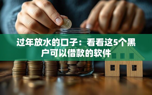 过年放水的口子：看看这5个黑户可以借款的软件