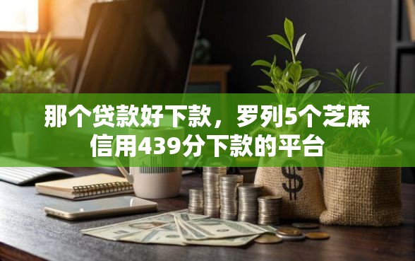 那个贷款好下款，罗列5个芝麻信用439分下款的平台