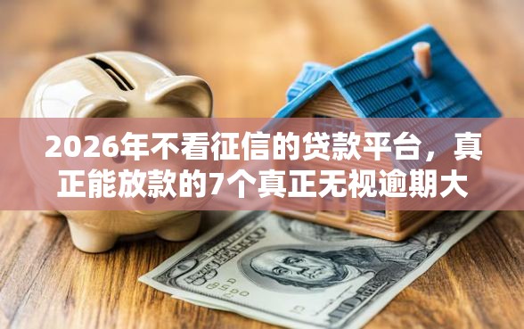 2026年不看征信的贷款平台，真正能放款的7个真正无视逾期大数据的网贷平台推荐