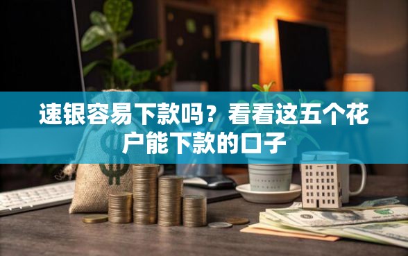 速银容易下款吗？看看这五个花户能下款的口子