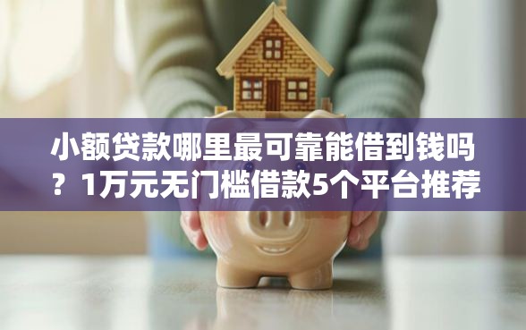 小额贷款哪里最可靠能借到钱吗？1万元无门槛借款5个平台推荐
