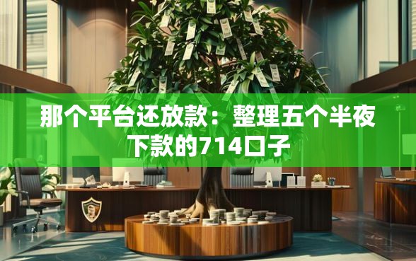 那个平台还放款:整理五个半夜下款的714口子 那个平台还放款:整理五个半夜下款的714口子