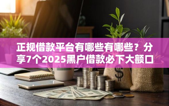 正规借款平台有哪些有哪些？分享7个2025黑户借款必下大额口子