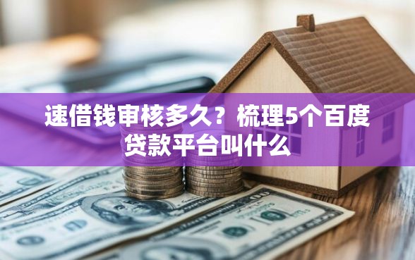 速借钱审核多久？梳理5个百度贷款平台叫什么