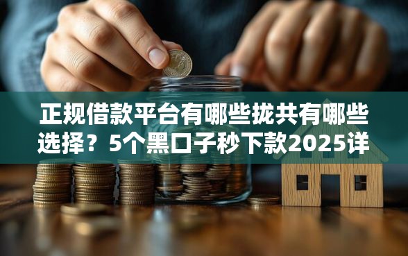 正规借款平台有哪些拢共有哪些选择？5个黑口子秒下款2025详解