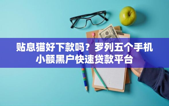贴息猫好下款吗？罗列五个手机小额黑户快速贷款平台