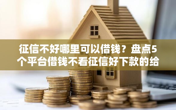征信不好哪里可以借钱？盘点5个平台借钱不看征信好下款的给你参考
