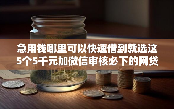急用钱哪里可以快速借到就选这5个5千元加微信审核必下的网贷平台