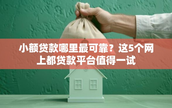小额贷款哪里最可靠？这5个网上都贷款平台值得一试