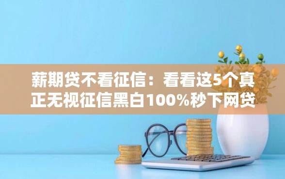 薪期贷不看征信：看看这5个真正无视征信黑白100%秒下网贷