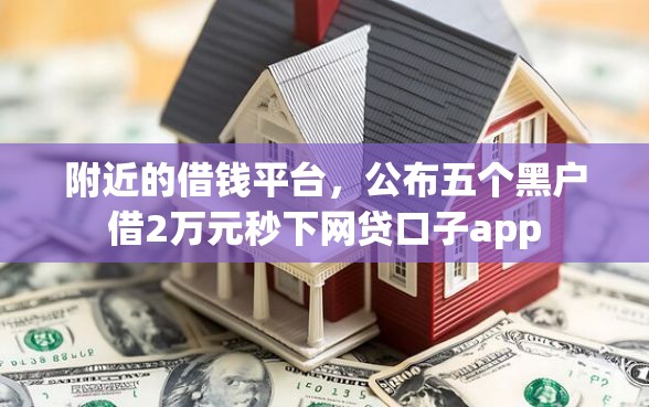 附近的借钱平台，公布五个黑户借2万元秒下网贷口子app