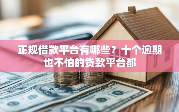 正规借款平台有哪些？十个逾期也不怕的贷款平台都