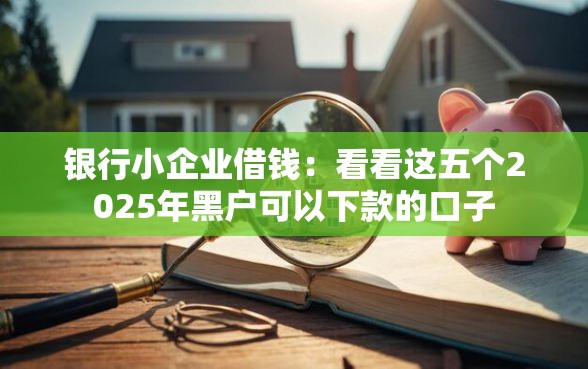 银行小企业借钱：看看这五个2025年黑户可以下款的口子
