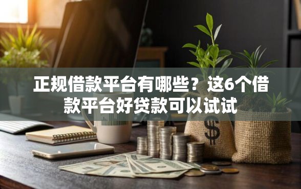 正规借款平台有哪些？这6个借款平台好贷款可以试试