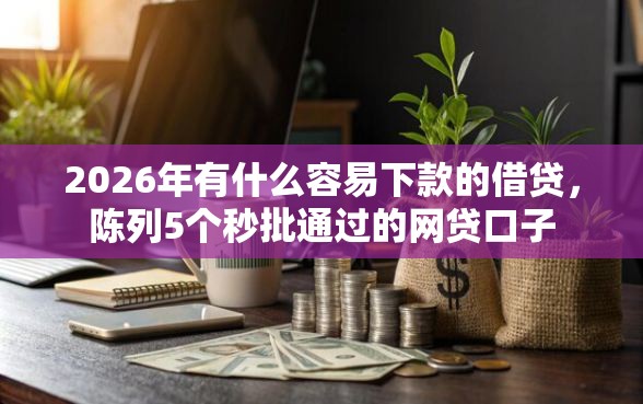 2026年有什么容易下款的借贷，陈列5个秒批通过的网贷口子