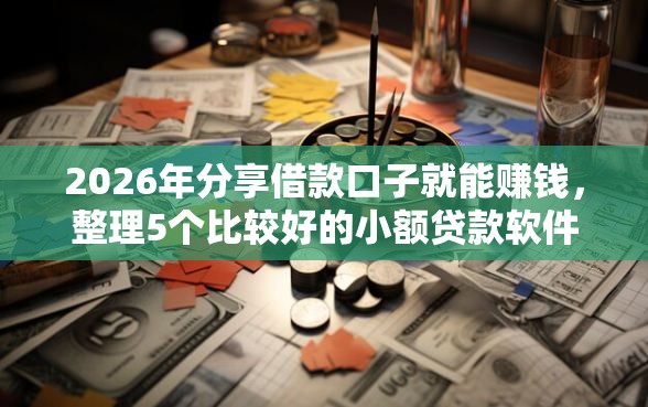 2026年分享借款口子就能赚钱，整理5个比较好的小额贷款软件