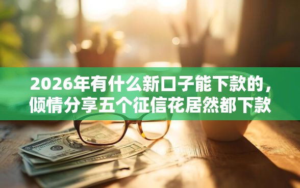 2026年有什么新口子能下款的，倾情分享五个征信花居然都下款的口子