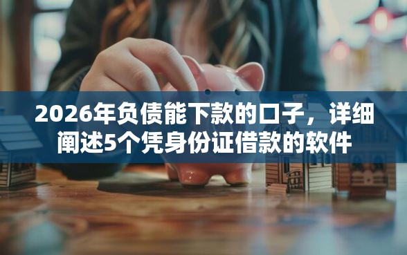 2026年负债能下款的口子，详细阐述5个凭身份证借款的软件