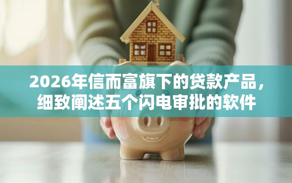 2026年信而富旗下的贷款产品，细致阐述五个闪电审批的软件