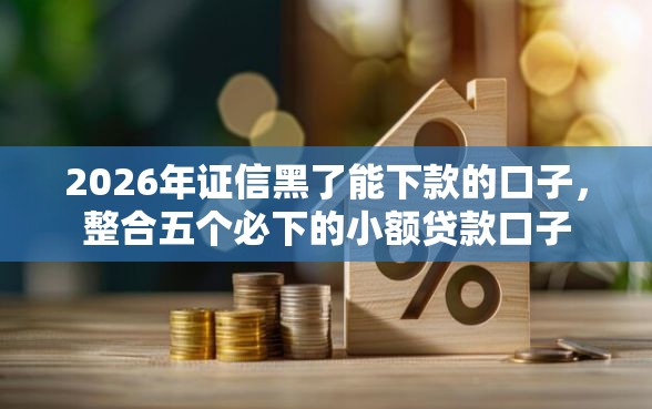2026年证信黑了能下款的口子，整合五个必下的小额贷款口子