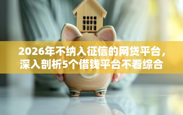 2026年不纳入征信的网贷平台，深入剖析5个借钱平台不看综合评估的软件